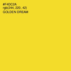 #F4DC2A - Golden Dream Color Image